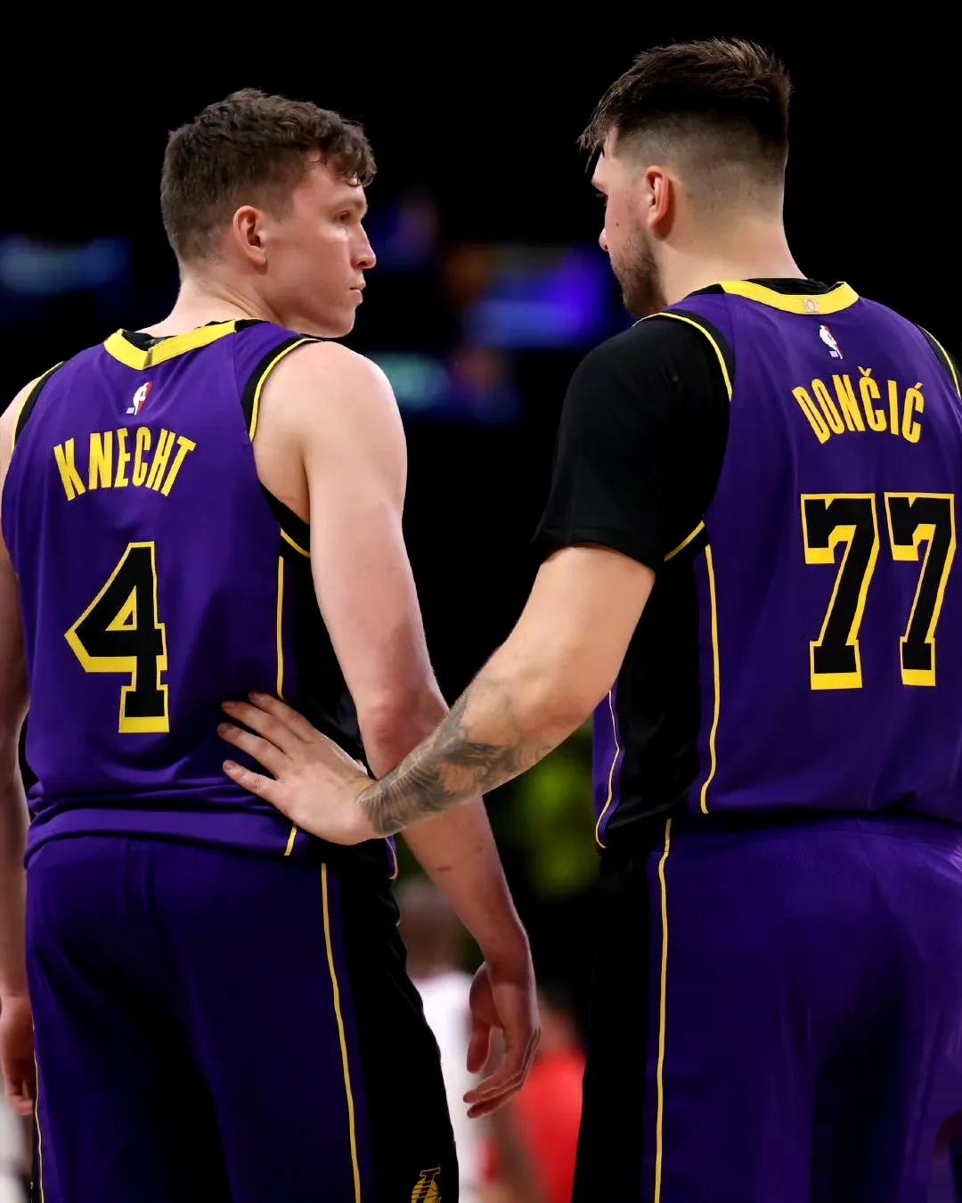 湖人险胜德国男篮，加里纳利送出助攻